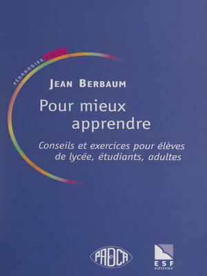 cover image of Pour mieux apprendre